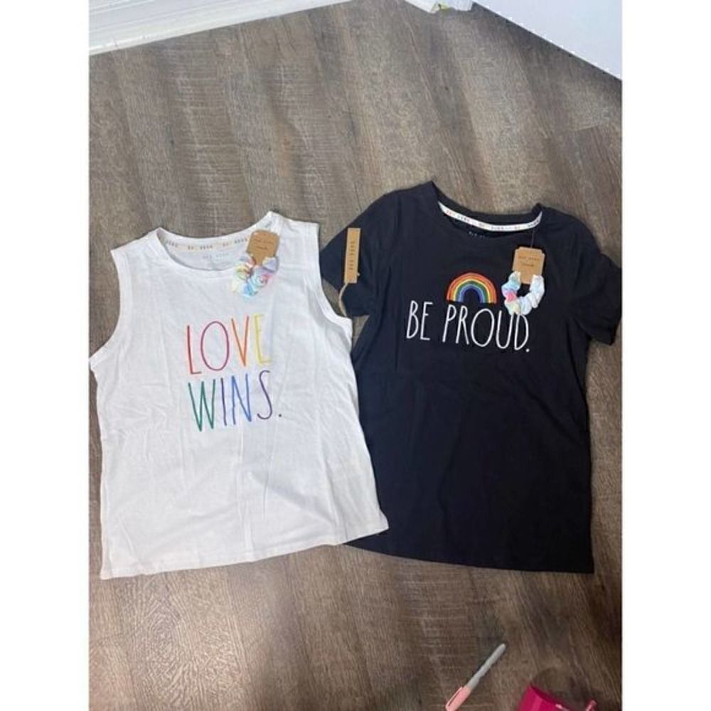 Rae Dunn‎ Pride Tops- Set of 2 Size Small